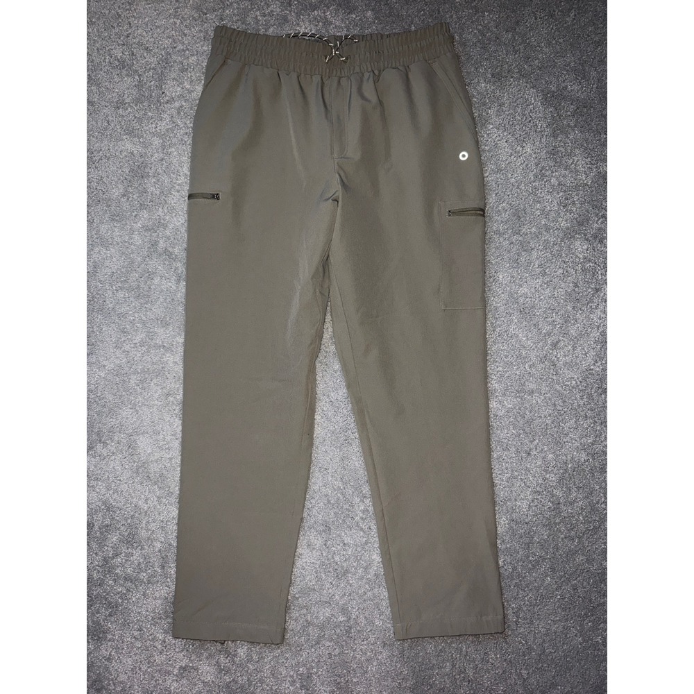 M&S GoodMove Lichen Tan Hiking Trousers Women 10 Cargo Zip Pockets T51 6077